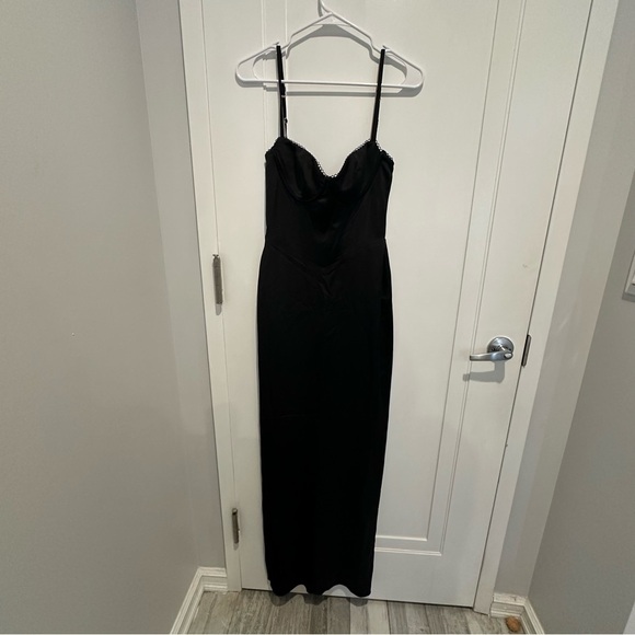 House of CB Stefania Black Corset Maxi Dress XL - Picture 9 of 10